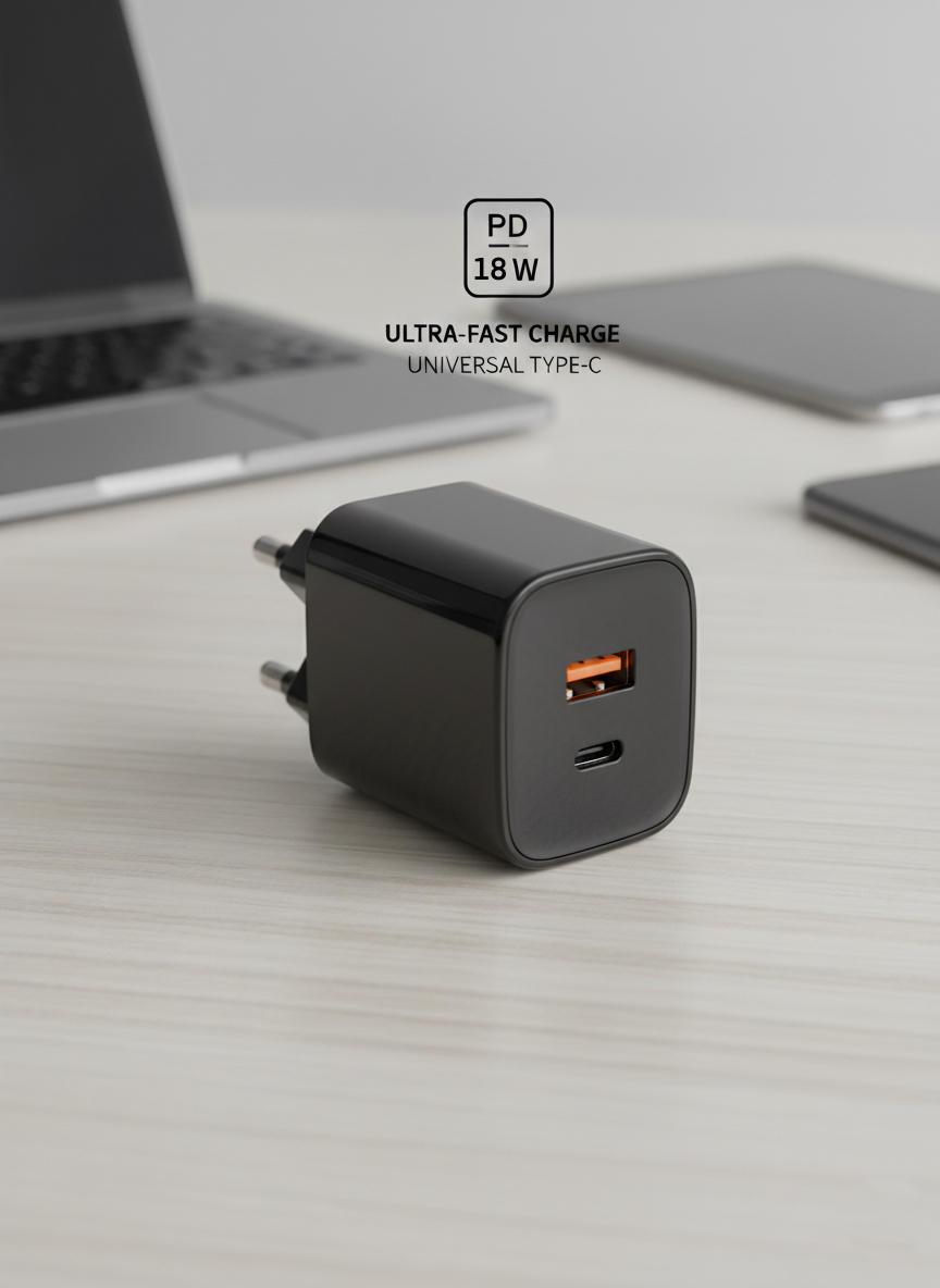 AXON PD Adaptor (EU Plug, Type-C to Type-C)